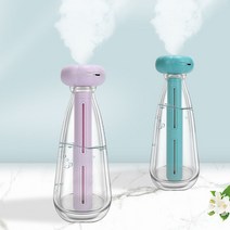 JINGHENG 차량용 USB 가습기 초음파 도넛, 화이트