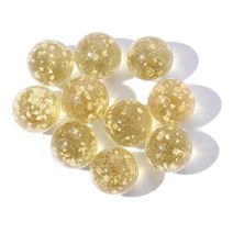 귀여운 인형 10 개갑팩 빛나는 유리 공 장난감 12mm 크림 콘솔 게임 핀볼 기계 가축 구슬 팻, 05 gold