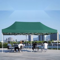 주문제작 로고인쇄 접이식 캐노피 천막+프레임+바람막이(일반/투명) 야외 행사용 포장마차 옥상 테라스 자바라 그늘막 텐트 대형 풀세트 우레탄창, B