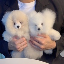 페루 천연알파카털 곰인형 애착인형 핸드메이드 4 color, 믹스