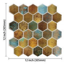 붙이는 벽지 셀프 웨인스코팅 템바보드 풀바른대형 30.5x30.5 붙이는 벽 스티커 껍질과 스틱 3D 지하철 타, 14 VP503_02 3 pieces