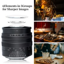 캠코더렌즈 카메라렌즈 Sony E-Fuji X 렌즈 용 50mm F2 풀 프레임 수동 조리개 Canon EOS-R Z Leica L 마운, 03 후지 xf_01 Black