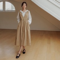 코링 브이넥 스트링 나시원피스