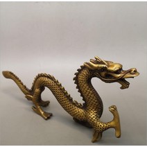 빈티지 소품 촬영 구리 동상 순수 황동 드래곤 월드 장식 가정용 거실