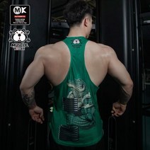 복싱복 킥복싱복장 근육 피트니스 I back heart tide 브랜드 슬림 남성 러닝
