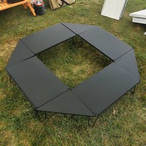 캠핑 보조 테이블 철망 스틸 조합 선반