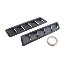 범용 자동차 전면 보닛 환기 후드 탄소 섬유 스타일 냉각 패널 머스탱 BMW 폭스 바겐 제타 골프 지프용, 01 Black