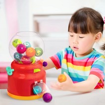 [브랜드B] 슈가슈트 숫자공 뽑기 장난감 Battat Ball Dispenser Numbers & Colors Gumball Machine, 혼합 색상