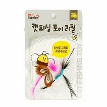 펫모닝 캣피싱 허니허니 고양이 깃털 낚시대 장난감, 단품