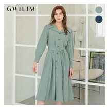 귈림 (귈림)SET 와이드카라 오픈 원피스+벨트(GAFOP019A)