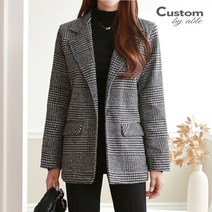 커스텀에이블 글렌체크 기모 자켓 C2210JK080D