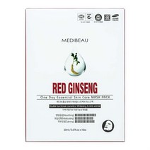 메디뷰 원데이 에센셜 마스크팩 홍삼 10매입 데일리 마스크 1일1팩 팩 보습, ◎상품_상품선택◎, ◎상품_상품선택◎