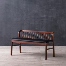 채우리 아베크 원목 2인 식탁 벤치 의자, 월넛