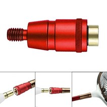 작살 낚싯대 폴 커넥터 8mm 나사 퀵 릴리스 네트 헤드 어댑터 낚시 랜딩 작살 딥 알루미늄 합금 네트 로드 부품, 푸른