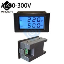 주파수 카운터 계량기 디지털 전압계 테스터 모니터 게이지, black AC80-300V