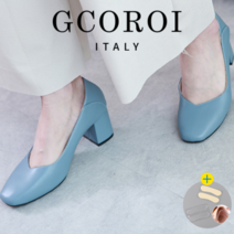 GCOROI 베리핀 5.5cm 사각코 펌프스 구두 꼬로이