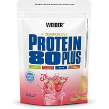 스페인 웨이더 Weider 프로틴 80 플러스 유청 단백질 파우더 라즈베리 크림맛 500g, 1팩