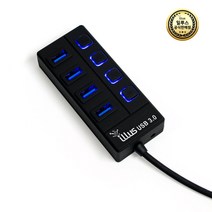 플레오맥스 PUH-K304 USB 3.0 4포트 허브, 화이트