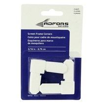 Saint-Gobain ADFORS 스크린 프레임 모서리 5/16인치 화이트 4피스, WhiteSaint-Gobain ADFORS