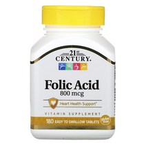 21세기 센츄리 엽산 800mcg 삼키기 쉬운 180정