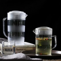 고강도 예쁜 PC 워터포트 트라이탄 냉장고 물병, 2000ml(투명)