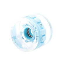 튼튼한 스케이트보드 바퀴 78A PU 70x51mm Longboard 두 배 줄 스케이트를 위한 롤러를 불이 켜집니다, 파란색 베어링 없음