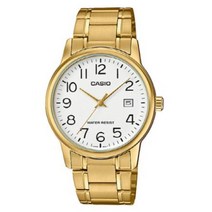 카시오 MTP-V002G-7B2 메탈 아날로그 학생 패션 금장 시계