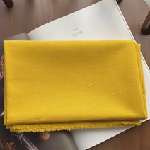 저렴한 대폭 워싱 린넨천 린넨원단 39종, 5.린넨 11수 머스타드