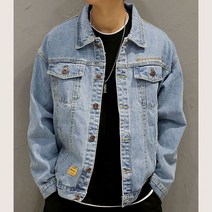 데님 자켓 스트릿 패션 남녀공용 여유핏