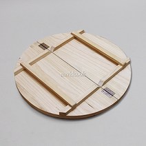 12891-가마솥 나무뚜껑 700 여닫이뚜껑 주문제작 원목뚜껑 가마솥뚜껑 육수통뚜껑
