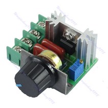 AC 220V 2000W SCR 전압 조절기 디밍 디마이머 속도 컨트롤러 온도 조절기, 녹색