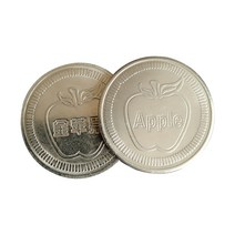마이너스몰딩 pvc 천정 바닥 마감재 100pcs 25mm 금속 아케이드 게임 토큰 스테인레스 스틸 코인, 01 Apple