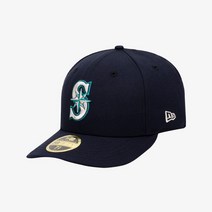 [백화점매장 정품출고] 뉴에라 야구모자 볼캡MLB 어센틱 시애틀 매리너스 게임 로우 프로파일 사이즈캡 네이비70360658