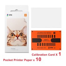 포켓포토 미니프린터 인화지 포토용지 Xiaomi-오리지널 ZINK 포켓 프린터 용지 자체 접착 사진 컬러 인쇄 시트 샤오미용 3 인치 미니 스티커 디자인, [01] 10 Pcs