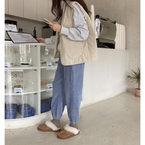 코지 여자 데일리 랩스타일 옷잘입는여자 꾸안꾸 골지 조거팬츠