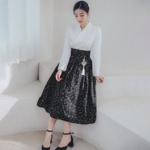 수설화 생활한복 별꽃 허리치마 여성 개량한복