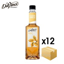 다빈치 바닐라 시럽, 12개(1Box), 750ml