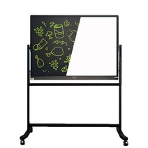 이동식 양면 60인치 LCD 전자칠판+화이트보드 / 이동형 스탠드 대형 자석 보드 칠판 별도 전원이 필요 없는 초저전력(AA 건전지 3개), 도안4. 조직도+근무사항