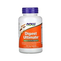 Nowfoods 나우푸드 Digest Ultimate 460mg 120정 아밀라아제 프로테아제 리파아제 셀룰라아제 헤미셀룰라아제 알파갈락토시다아제 산성말타아제 브로멜라인 락타에제