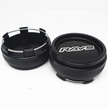 플리스 휠캡 센터 허브 66mm 4 개 광선용 VOLK E2 TE37 RE30 TT ZE40 블랙 크롬 엠블럼 자동차 스, [06] F