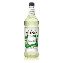 미국직구 모닌 - 오이 시럽 상쾌한 달콤함 네츄럴 맛 모크테일 칵테일 레모네이드 차 탄산음료에 적합 비GMO 글루텐 프리(1리터), 수량, 상세참조