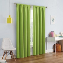ECLIPSE Kendall 모던 암막 보온 로드 포켓 창문 커튼 침실 또는 거실용(패널 1개) 106.7cm x 241.3cm(42 x 95인치) 차콜, Pool