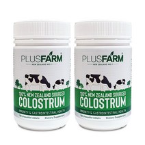 PLUSFARM Colostrum 플러스팜 초유 콜로스트럼 뉴질랜드 츄어블 영양제 150정 2개