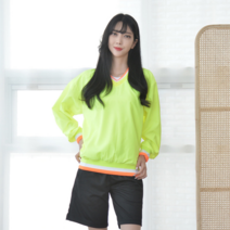 지앤제이 지앤제이 형광 바람막이 브이넥 티셔츠 4color