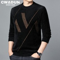 Cwadun 남성 쉐타 라운드 니트 스웨터