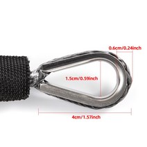 해외 윈치 로프 스트링 라인 케이블 외장 회색 합성 견인 로프 15m 7700LBs ATV UTV 오프로드 용 세차 유