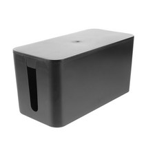 박스 와이어 Hider 케이블 보관 코드 전원 스트립 정리 관리 컨테이너 시스템 케이스 가정용 책상 여행 숨기기, 05 Black