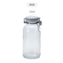 셀러메이트 밀폐 유리병 오일 육수 보틀 클립형 원터치형, 클립형 300ml