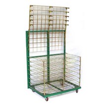 프린트 실크인쇄 건조대 판 수납랙 잉크 거치 진열대, 25단 (각 층 하중 6-8kg)