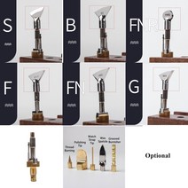 가죽 크리저 팁 주름 도구 프렌치 팬 모양 히터 헤드 M5 스레드 아치형 가장자리 및 장식 라인 제작, 17 G2.0